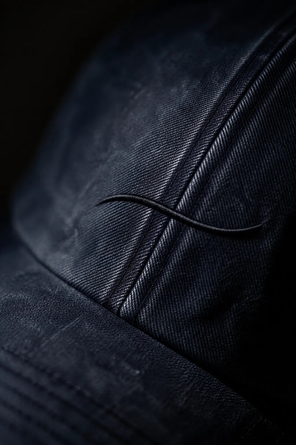 Tonal BRTLS embroidery detail on Core Vintage Cap Navy